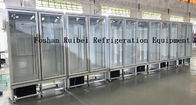 De dubbele vitrine van /refrigeration van de Deur Commerciële Ijskast rechte koelere