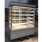 De verticale Showcase van het Bakkerijglas, Ventilator die Frisdrankenijskast 4 koelen Plankentype