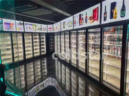 De Deurmultideck Gekoelde Koelere Showcase van het supermarkt Verticale Glas