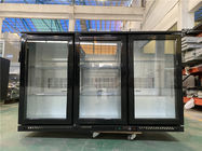 Drievoudige Transparante Glasdeur onder de Koeler van het Barbier met 300L-Volume
