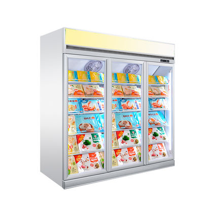 1-2-3-4 de Diepvriezer die van de glasdeur Gekoelde Showcase bevinden zich