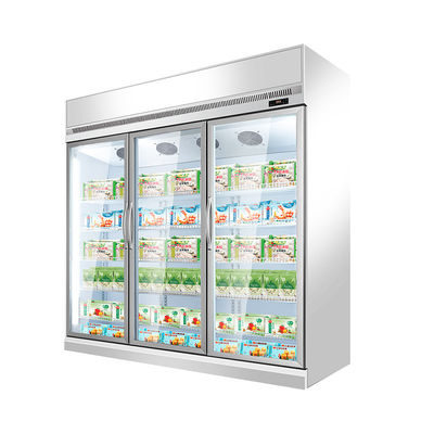 Commerciële 1 de Koelingsshowcase van 2 3 4 Deurendranken met Digitale Thermostaat